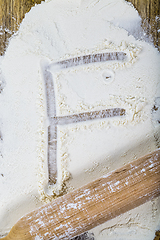 Image showing white wheat flour