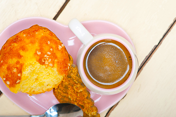 Image showing coffee and muffin