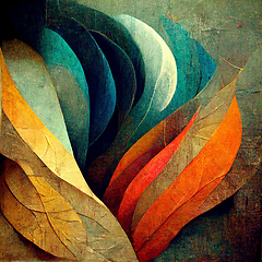 Image showing Abstract contemporary modern watercolor art.