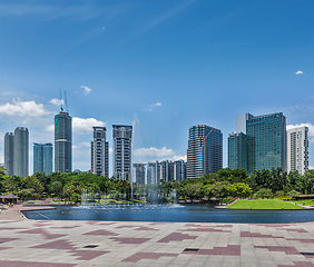 Image showing Skyline of Central Business District of Kuala Lumpur, Malaysia