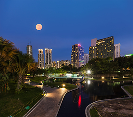 Image showing Skyline of Central Business District of Kuala Lumpur, Malaysia