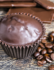 Image showing coffee beans and cake