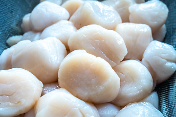 Image showing raw scallops prepared for party