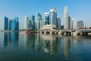 Image showing Singapore skyscrapers