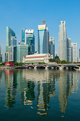 Image showing Singapore skyscrapers