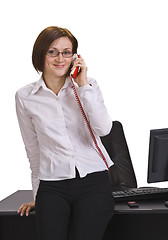 Image showing Businesswoman calling