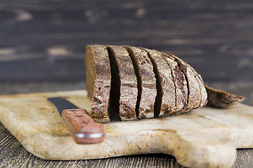 Image showing black rye bread