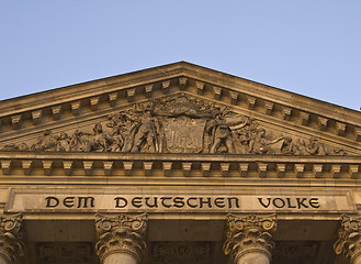 Image showing Reichstag building detail