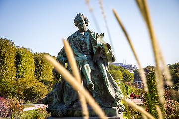 Image showing Buffon statue in the Jardin des plantes Park, Paris, France