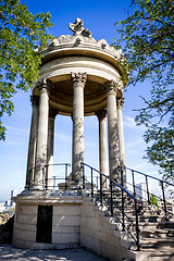 Image showing Sibyl temple in Buttes-Chaumont Park, Paris