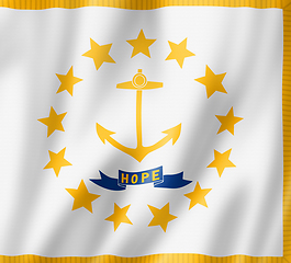 Image showing Rhode Island flag, USA