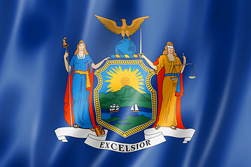 Image showing New York flag, USA