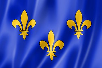 Image showing Ile-de-France Region flag, France