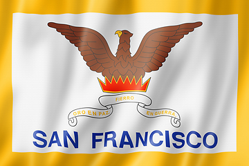 Image showing San Francisco city flag, California, USA