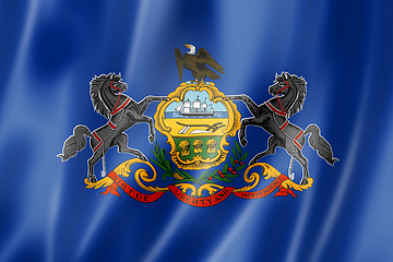 Image showing Pennsylvania flag, USA