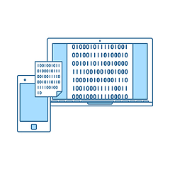 Image showing Exchanging Data Icon