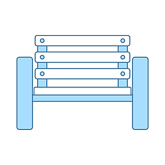 Image showing Tennis Player Bench Icon