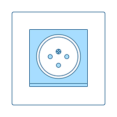 Image showing South Africa Electrical Socket Icon