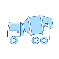 Image showing Icon Of Concrete Mixer Truck