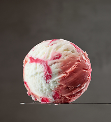 Image showing vanilla and strawberry ice cream