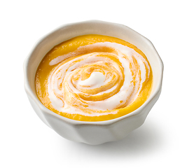 Image showing bowl of vegetable cream soup