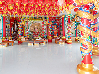 Image showing Bodhisattva Avalokiteshvara image in Samut Prakan, Thailand