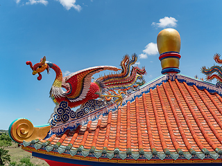 Image showing Roof detail of Viharn Sien, Pattaya City, Thailand