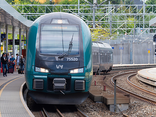 Image showing Stadler Flirt regional train with Vy livery in Norway