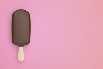 Image showing Chocolate coated ice cream