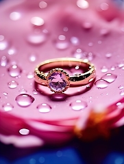 Image showing Lavish Luxury Radiant Diamond Ring