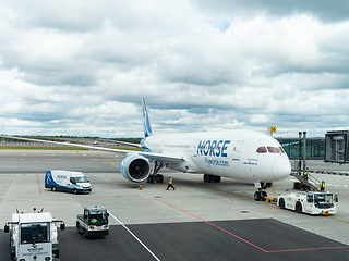 Image showing Norse Boeing 787-9 at Oslo Airport, Gardermoen