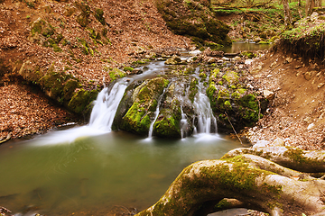 Image showing waterfall in early spring