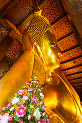 Image showing Reclining Buddha face