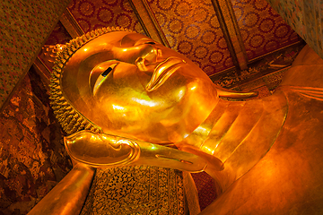 Image showing Reclining Buddha face