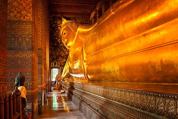 Image showing Reclining Buddha, Thailand