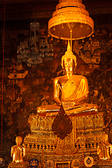 Image showing Sitting Buddha statue, Thailand