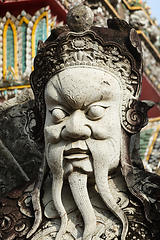 Image showing Wat Pho stone guardian statue, Thailand