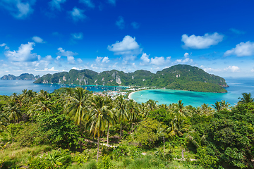 Image showing Green tropical island