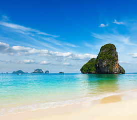 Image showing Pranang beach. Krabi, Thailand