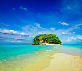 Image showing Tropical island in sea