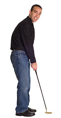 Image showing Male Putter