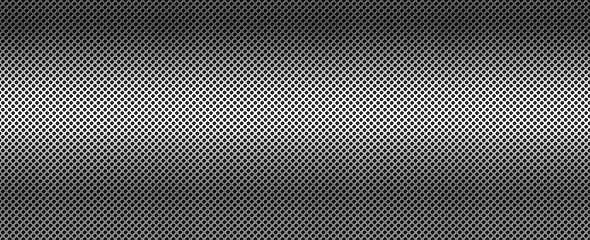 Image showing Silver brushed metal grid. Banner background texture