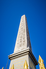Image showing Obelisk of Luxor in Concorde square, Paris