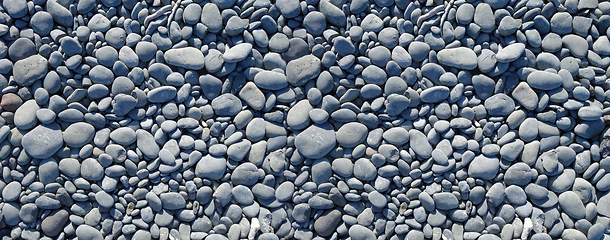 Image showing pebbles background. Banner texture
