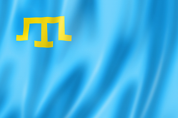 Image showing Crimean Tatar people ethnic flag