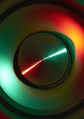 Image showing colorful loudspeaker detail