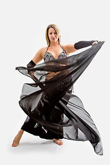 Image showing Belly dancer in black