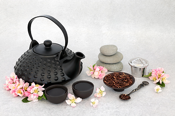 Image showing Japanese Tea Ceremony for Contemplation and Balance and Health