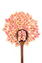 Image showing Abstract Farfalle Italian Bow Tie Pasta Tree