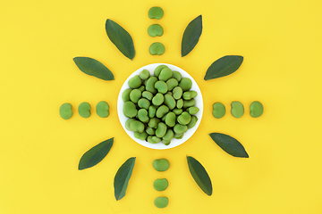 Image showing Broad Bean Healthy Fresh Vegetable Design